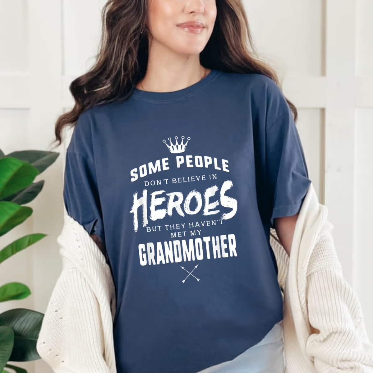Graphics 365 Grandmother Is My Hero Mothers Day Grandma Gift T-Shirt Graphics 365 Grandmother Is My Hero Mothers Day Grandma Gift T-Shirt