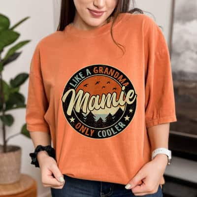Mamie Like A Grandma Only Cooler Vintage Retro Mother's Day T-Shirt