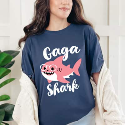 Gaga Shark Mother's Day Grandma Funny T-Shirt