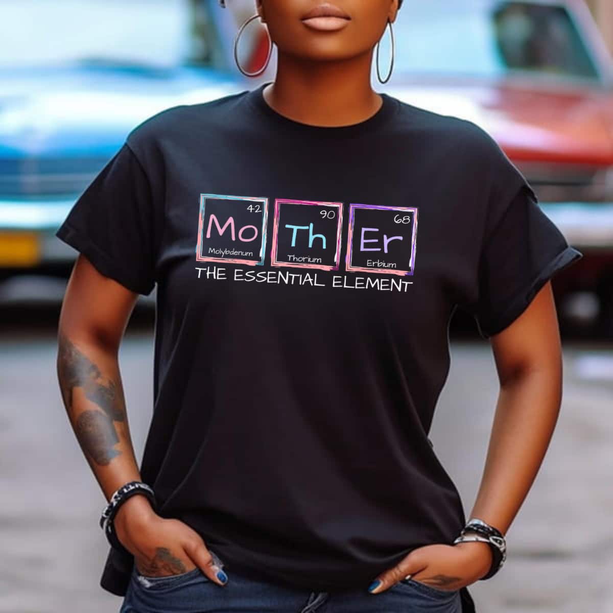 Mother The Essential Element Mom Periodic Table Chemist T-Shirt Mother The Essential Element Mom Periodic Table Chemist T-Shirt