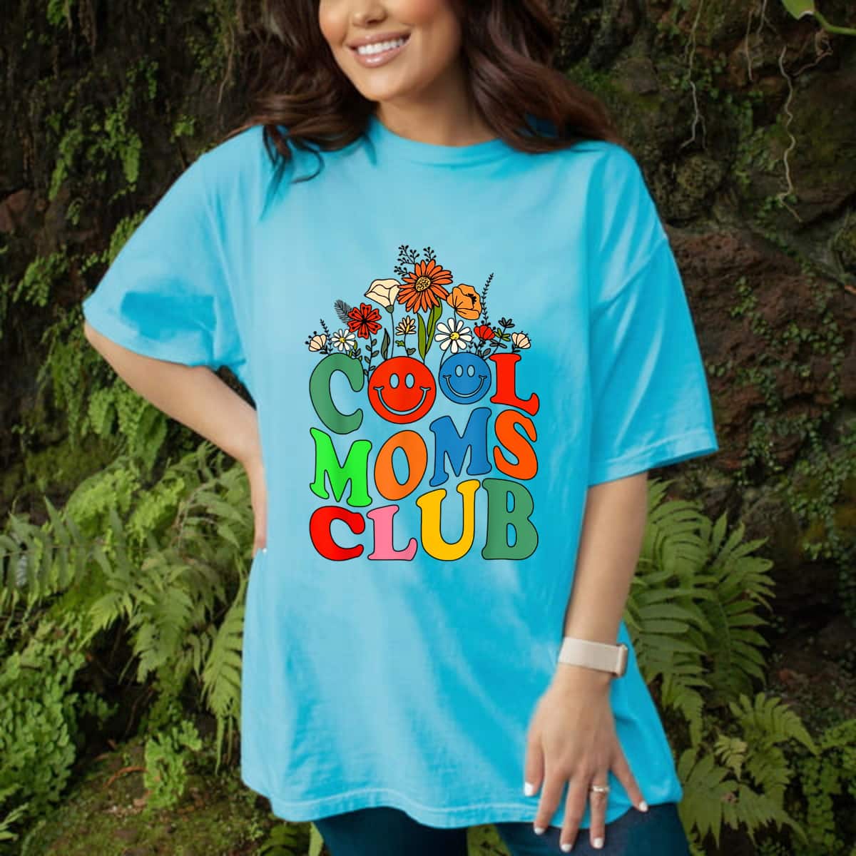Groovy Cool Mom Club Retro Flower Vintage Happy Mother's Day T-Shirt Groovy Cool Mom Club Retro Flower Vintage Happy Mother's Day T-Shirt