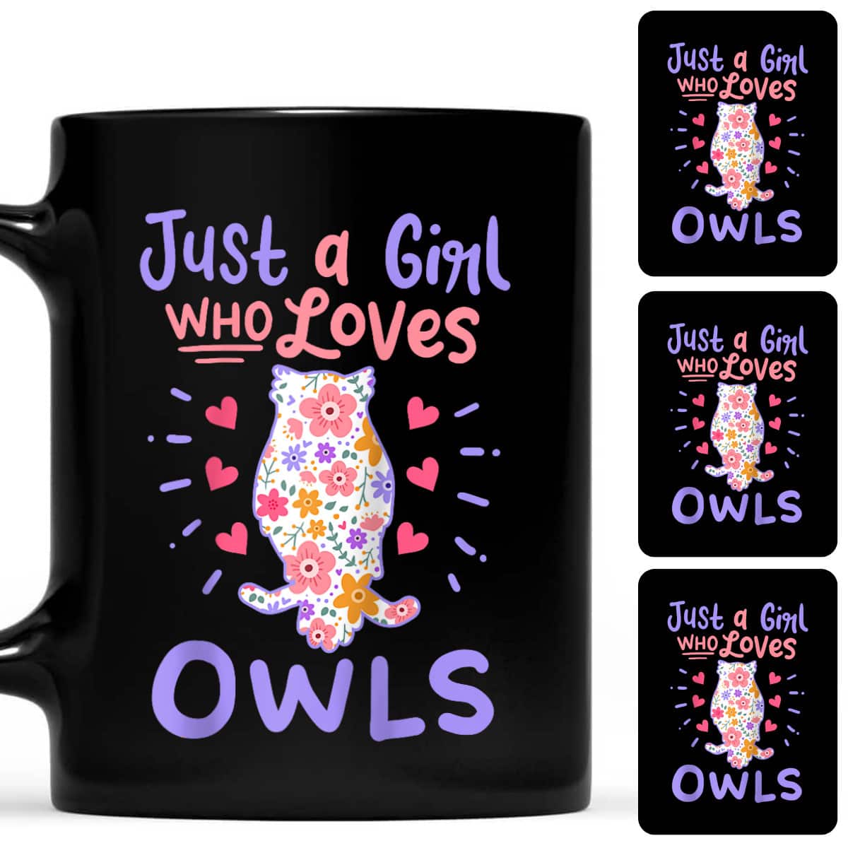 Owl Just A Girl Who Loves Owls Gift T-Shirt Owl Just A Girl Who Loves Owls Gift T-Shirt