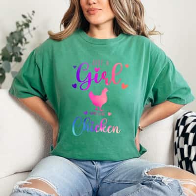 Just A Girl Who Loves Chicken Gift T-Shirt