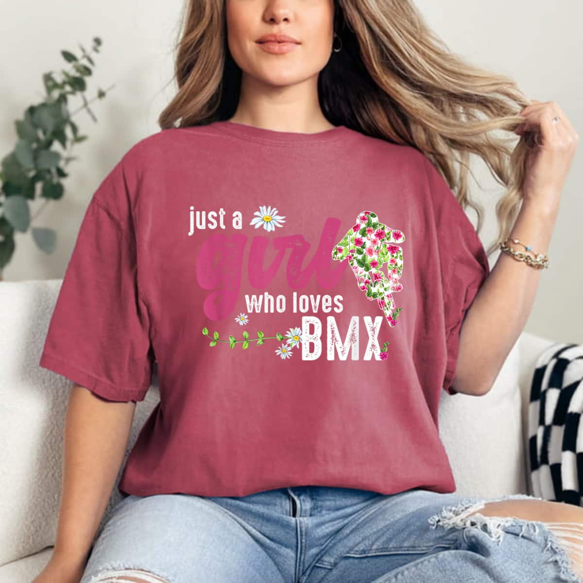 BMX Rider Just A Girl Who Loves BMX T-Shirt BMX Rider Just A Girl Who Loves BMX T-Shirt