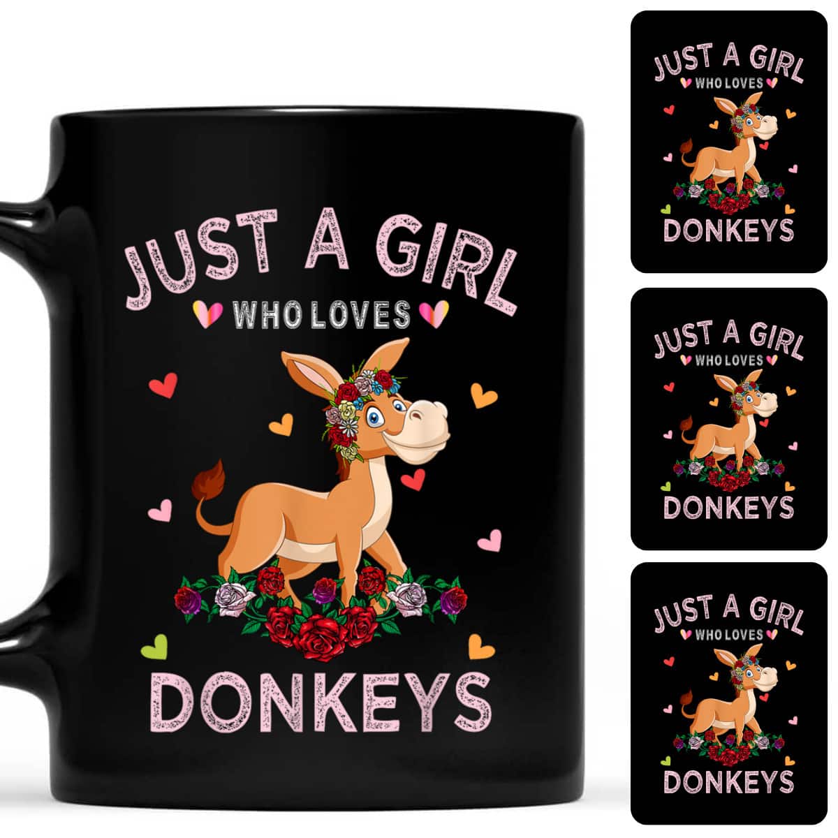 Donkey Lover Gift Just A Girl Who Loves Donkeys T-Shirt Donkey Lover Gift Just A Girl Who Loves Donkeys T-Shirt