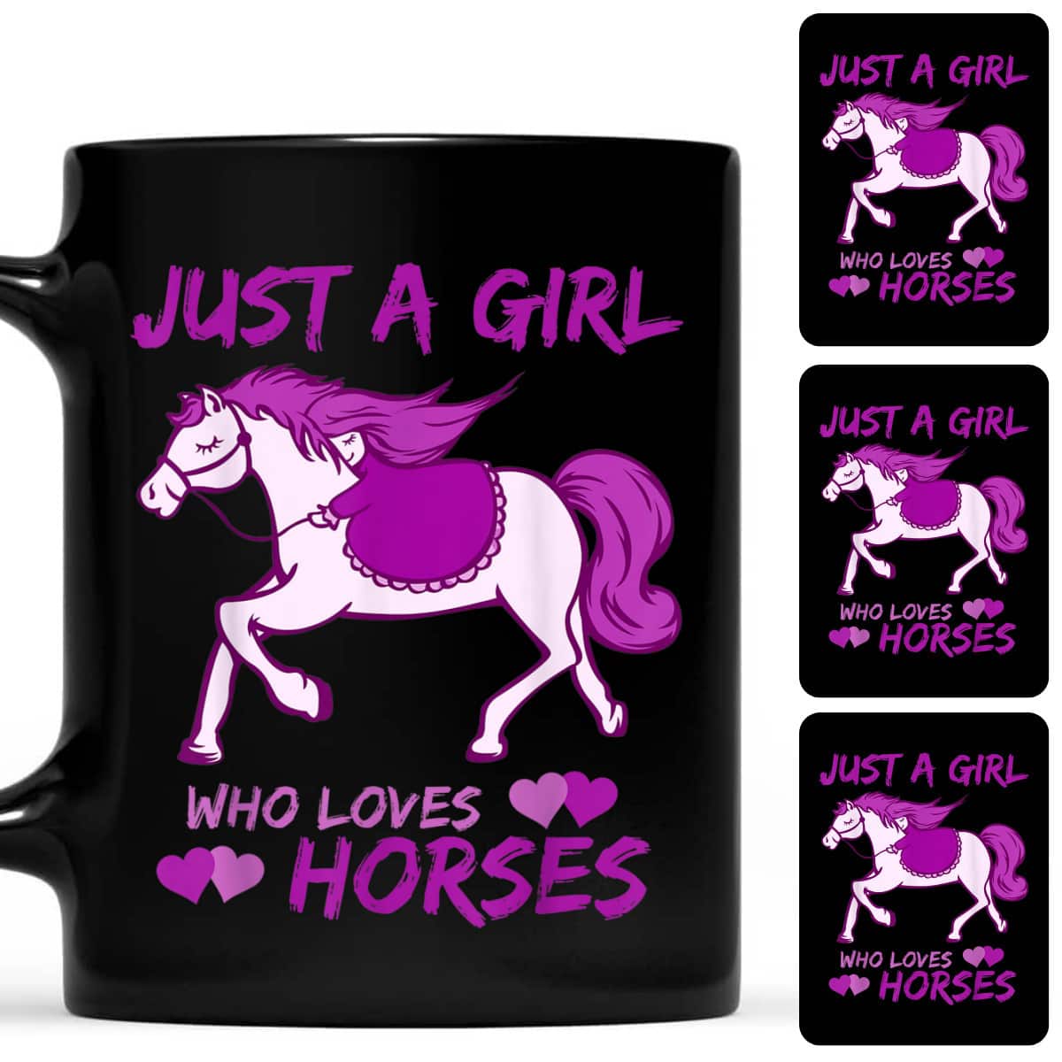 Just A Girl Who Loves Horses Horse Lover Horse Girl Riding T-Shirt Just A Girl Who Loves Horses Horse Lover Horse Girl Riding T-Shirt