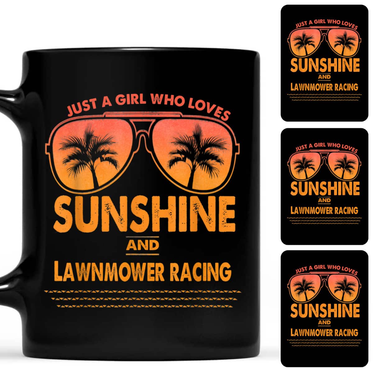 Just A Girl Who Loves Sunshine And Lawnmower Racing Gift T-Shirt Just A Girl Who Loves Sunshine And Lawnmower Racing Gift T-Shirt