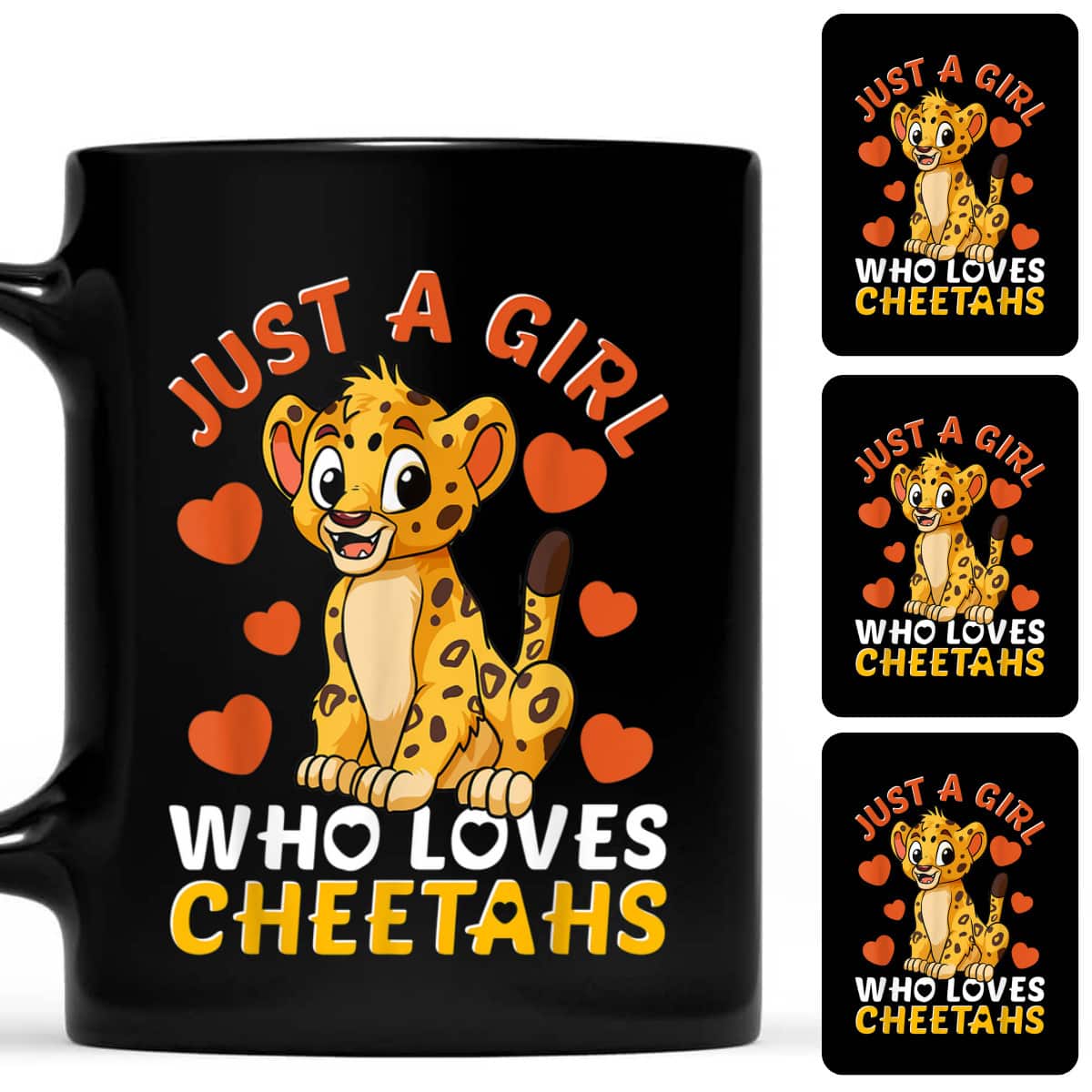 Just A Girl Who Loves Cheetahs Women Cheetah Cat Lover T-Shirt