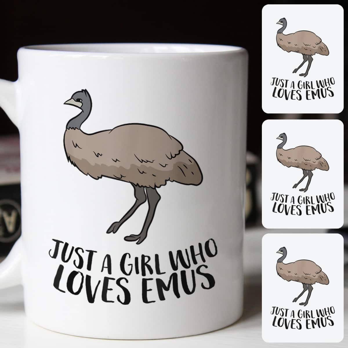 Cute Emu Girl Just A Girl Who Loves Emus T-Shirt Cute Emu Girl Just A Girl Who Loves Emus T-Shirt