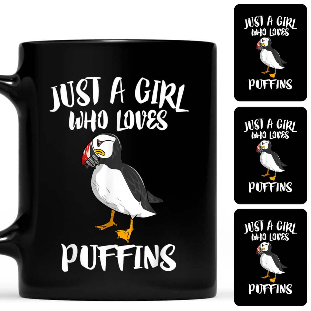 Just A Girl Who Loves Puffins Birds Gift T-Shirt