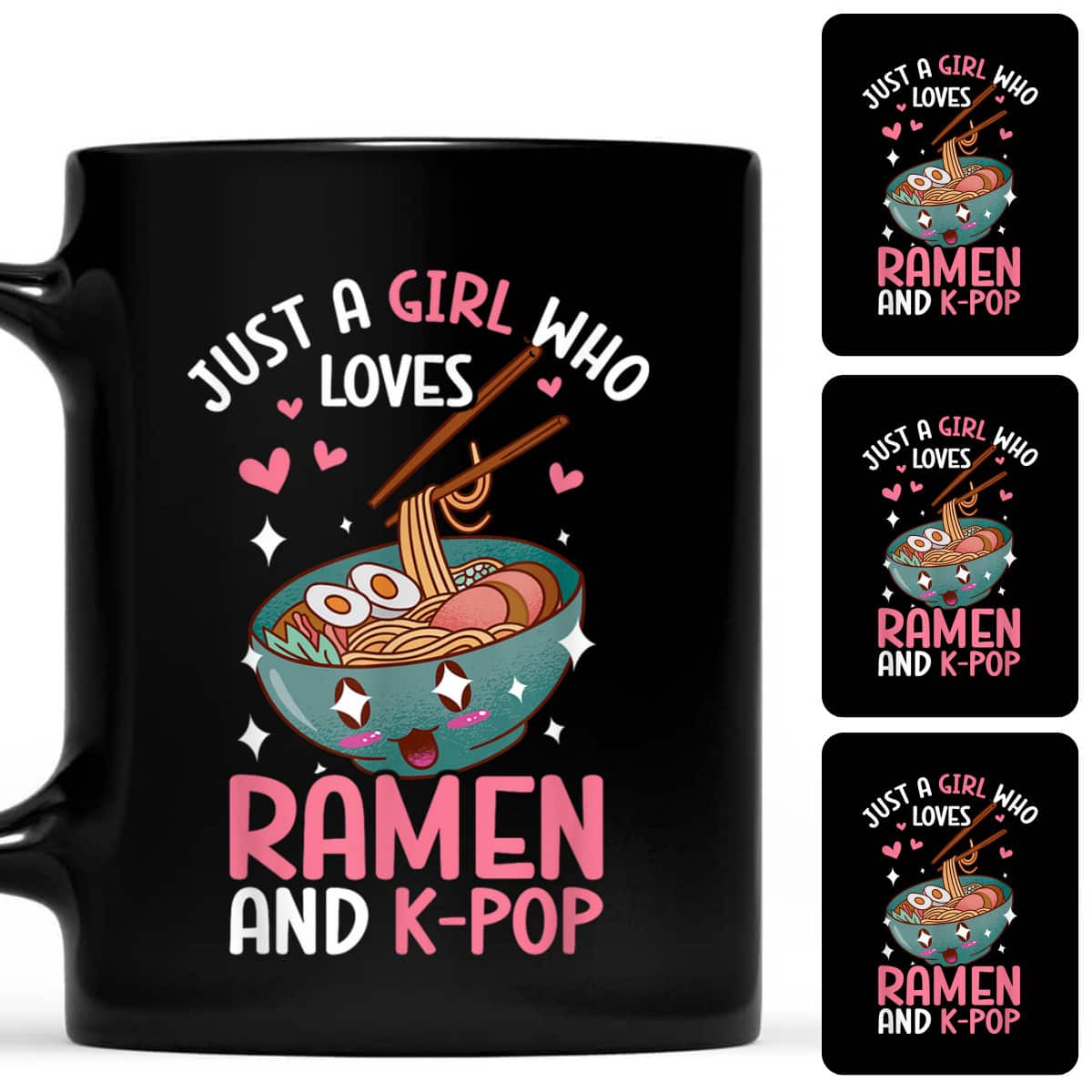 Just A Girl Who Loves Ramen And K-Pop Graphic For Teen Girls T-Shirt Just A Girl Who Loves Ramen And K-Pop Graphic For Teen Girls T-Shirt