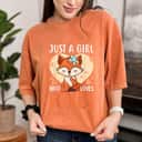 Just A Girl Who Loves Foxes Funny Fox Lover T-Shirt
