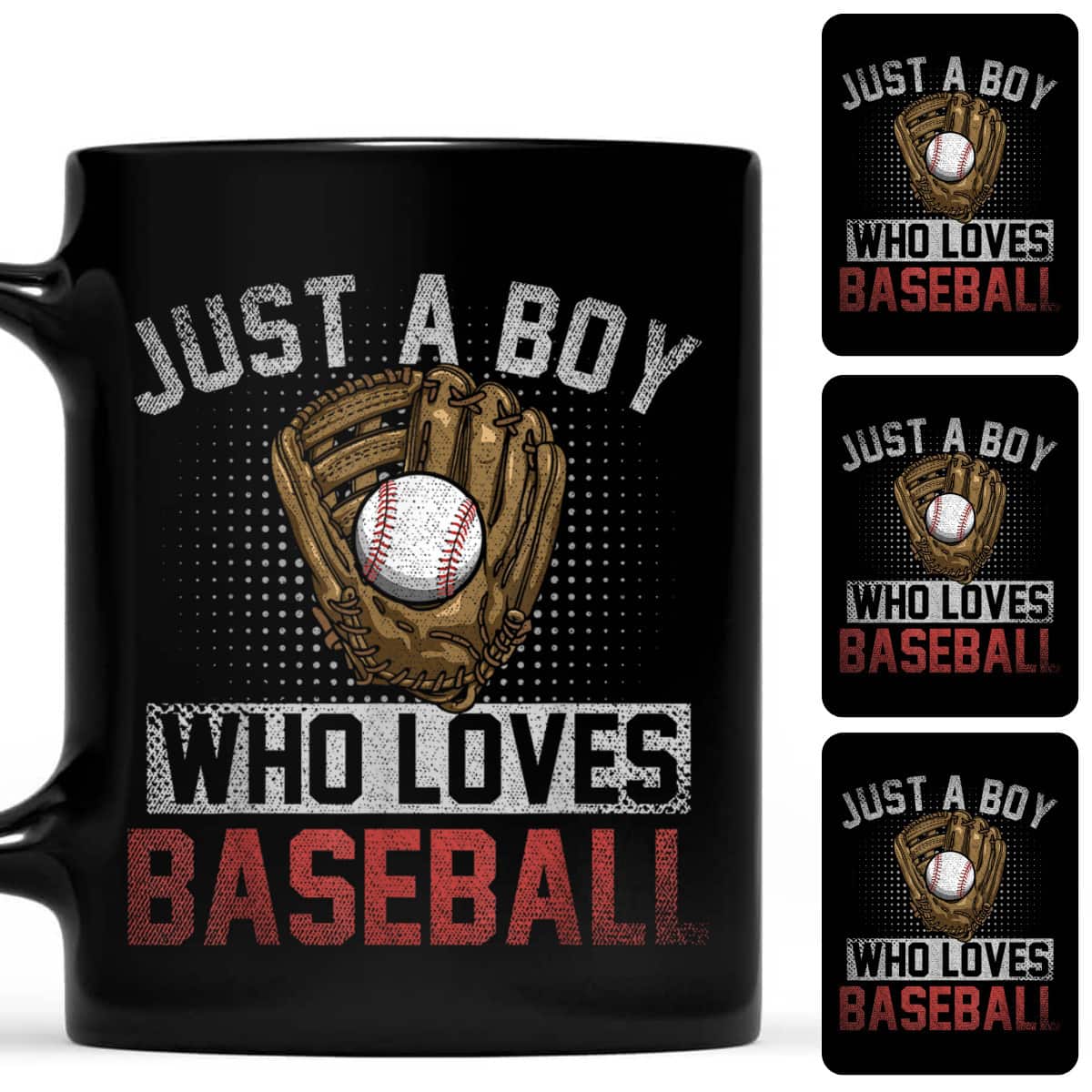 Just A Boy Who Loves Baseball Fan Pitcher Boys Baseball T-Shirt