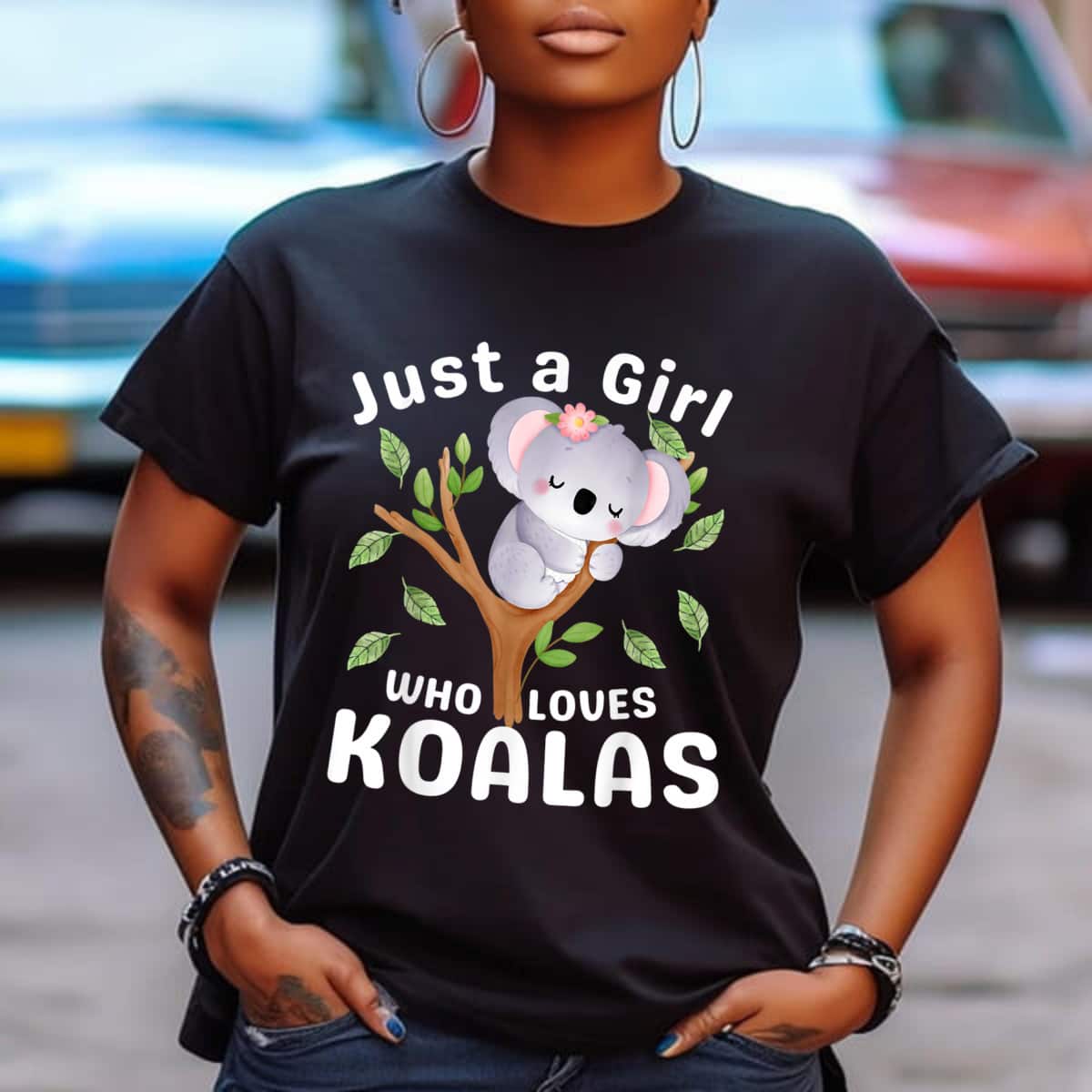 Just A Girl Who Loves Koala Bear Birthday Gifts T-Shirt Just A Girl Who Loves Koala Bear Birthday Gifts T-Shirt
