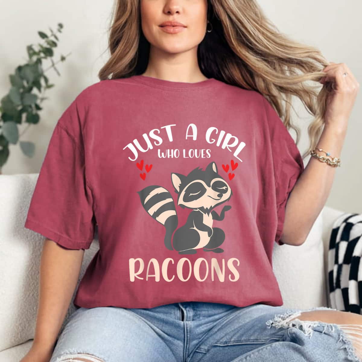 Trash Panda Raccoons Animal Just A Girl Who Loves Racoon T-Shirt Trash Panda Raccoons Animal Just A Girl Who Loves Racoon T-Shirt