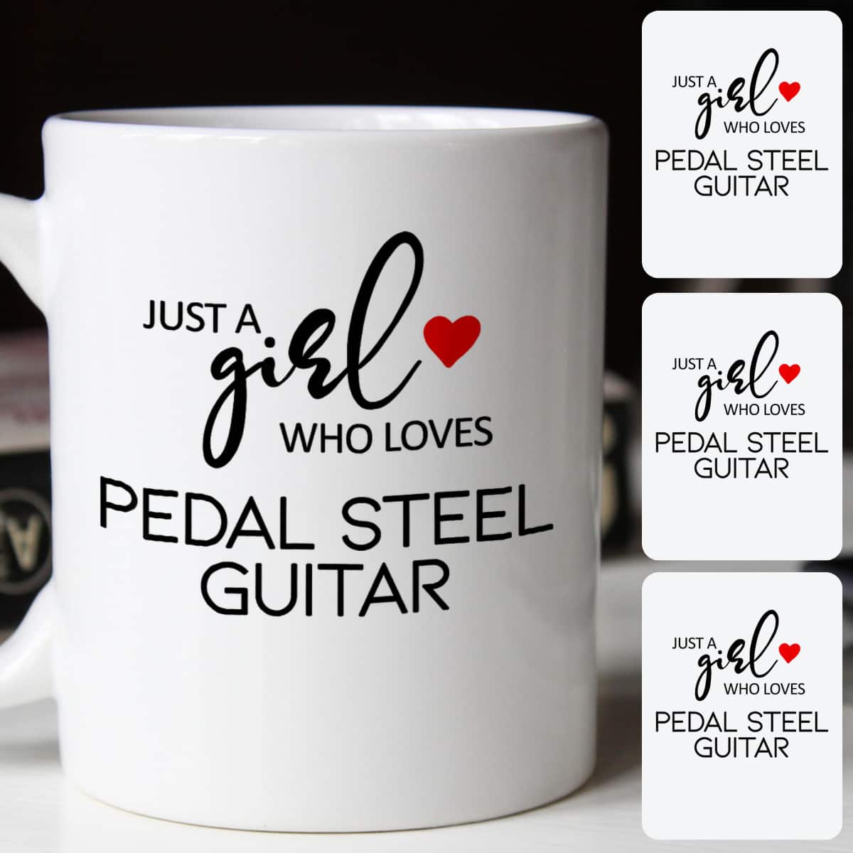 Just A Girl Who Loves Pedal Steel Guitar T-Shirt Just A Girl Who Loves Pedal Steel Guitar T-Shirt
