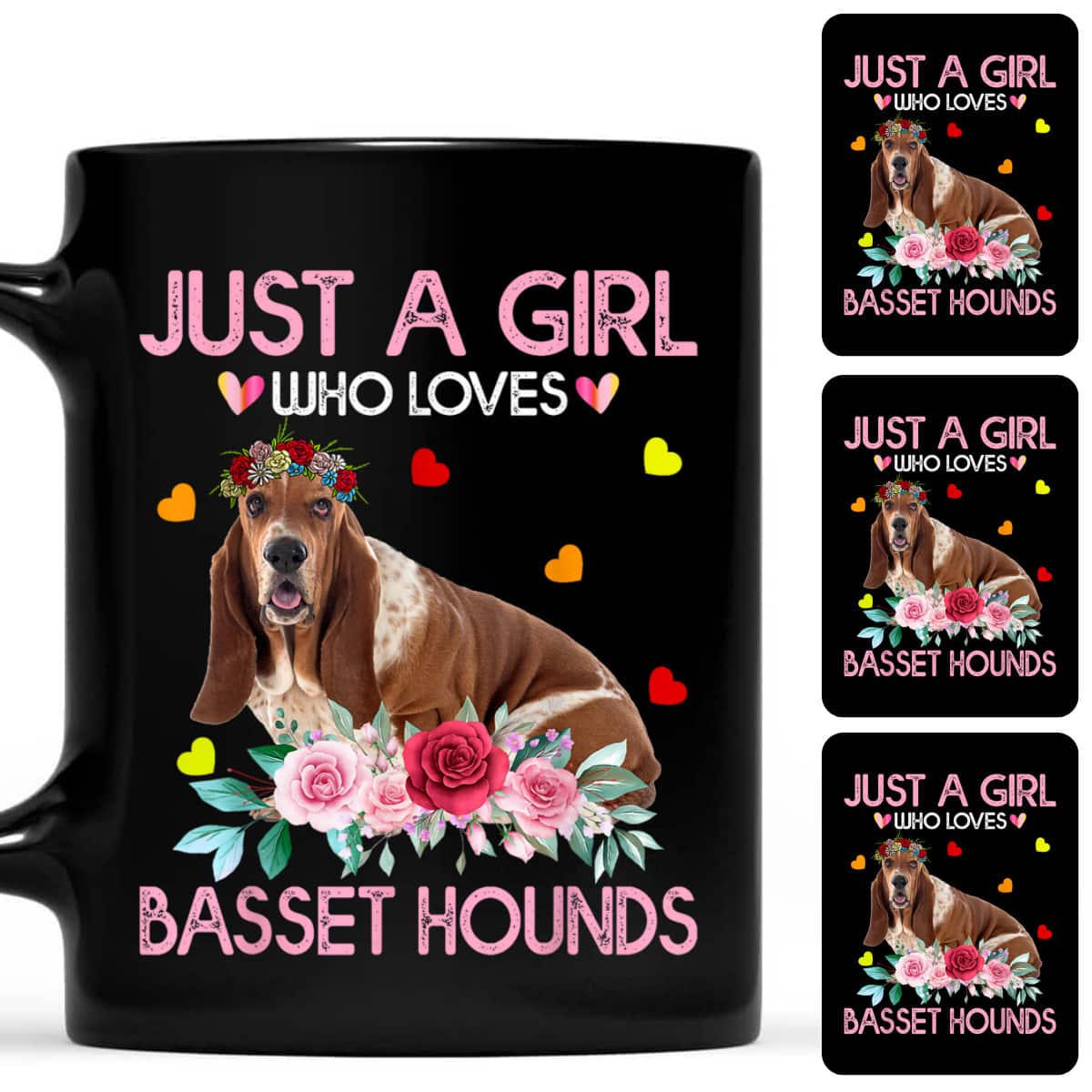 Basset Hound Dog Lover Just A Girl Who Loves Basset Hounds T-Shirt Basset Hound Dog Lover Just A Girl Who Loves Basset Hounds T-Shirt