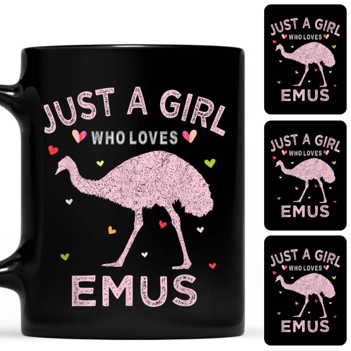Emu Bird Lover Gift Just A Girl Who Loves Emus T-Shirt