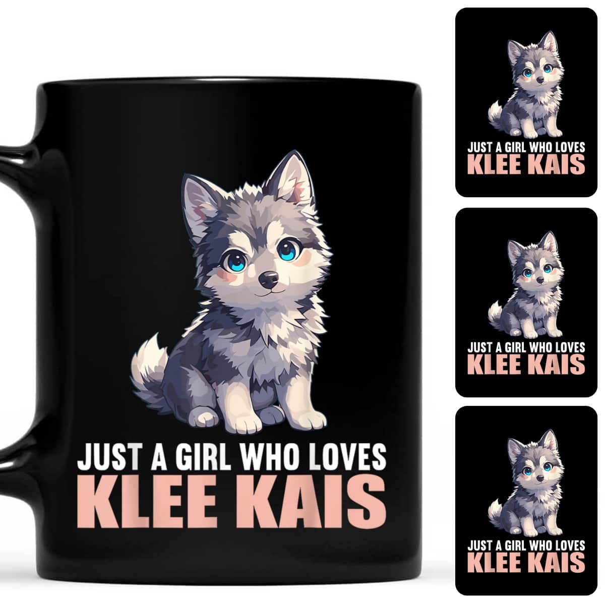 Just A Girl Who Loves Klee Kais Dogs Dog Alaskan Klee Kai T-Shirt