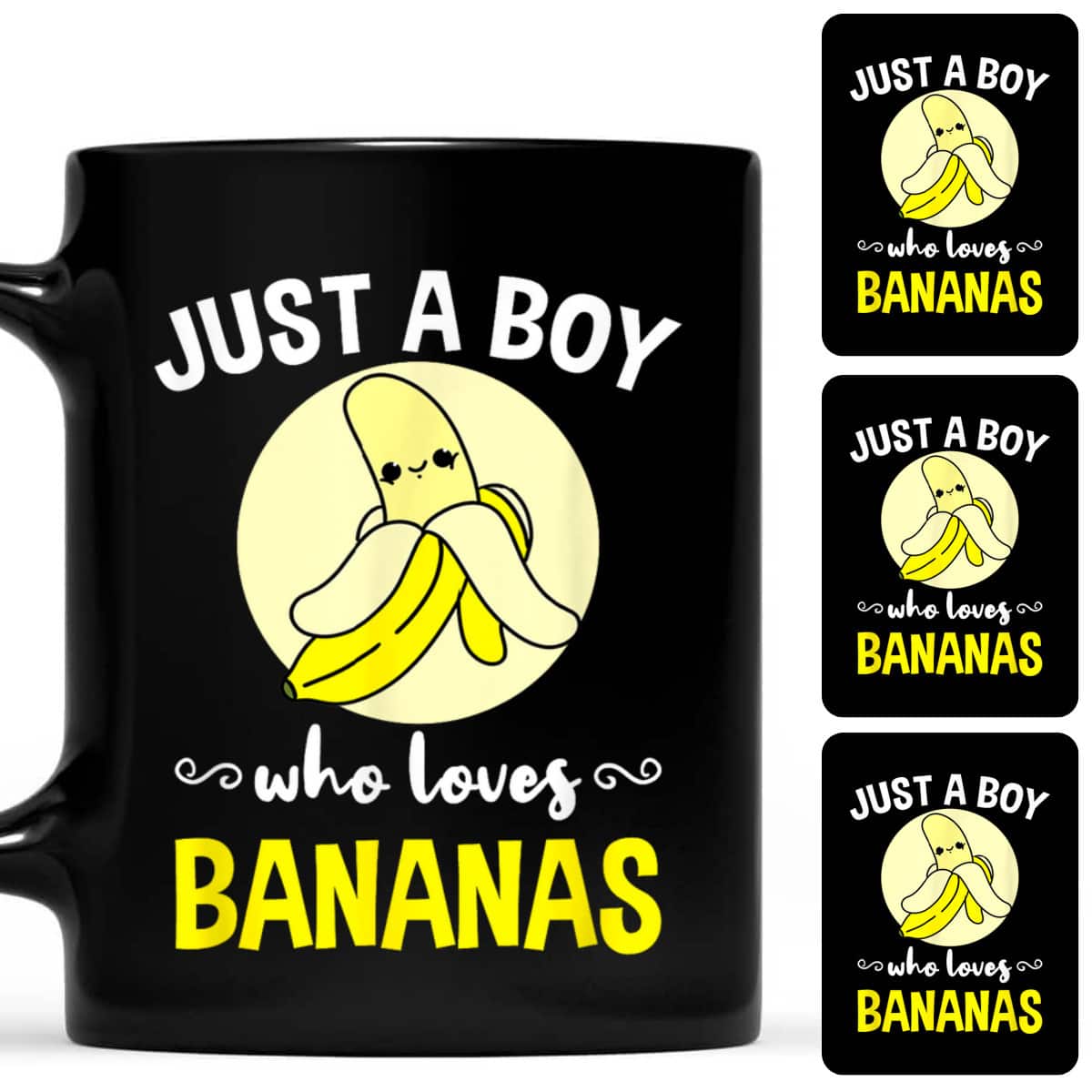 Just A Boy Who Loves Bananas Cute Gift T-Shirt