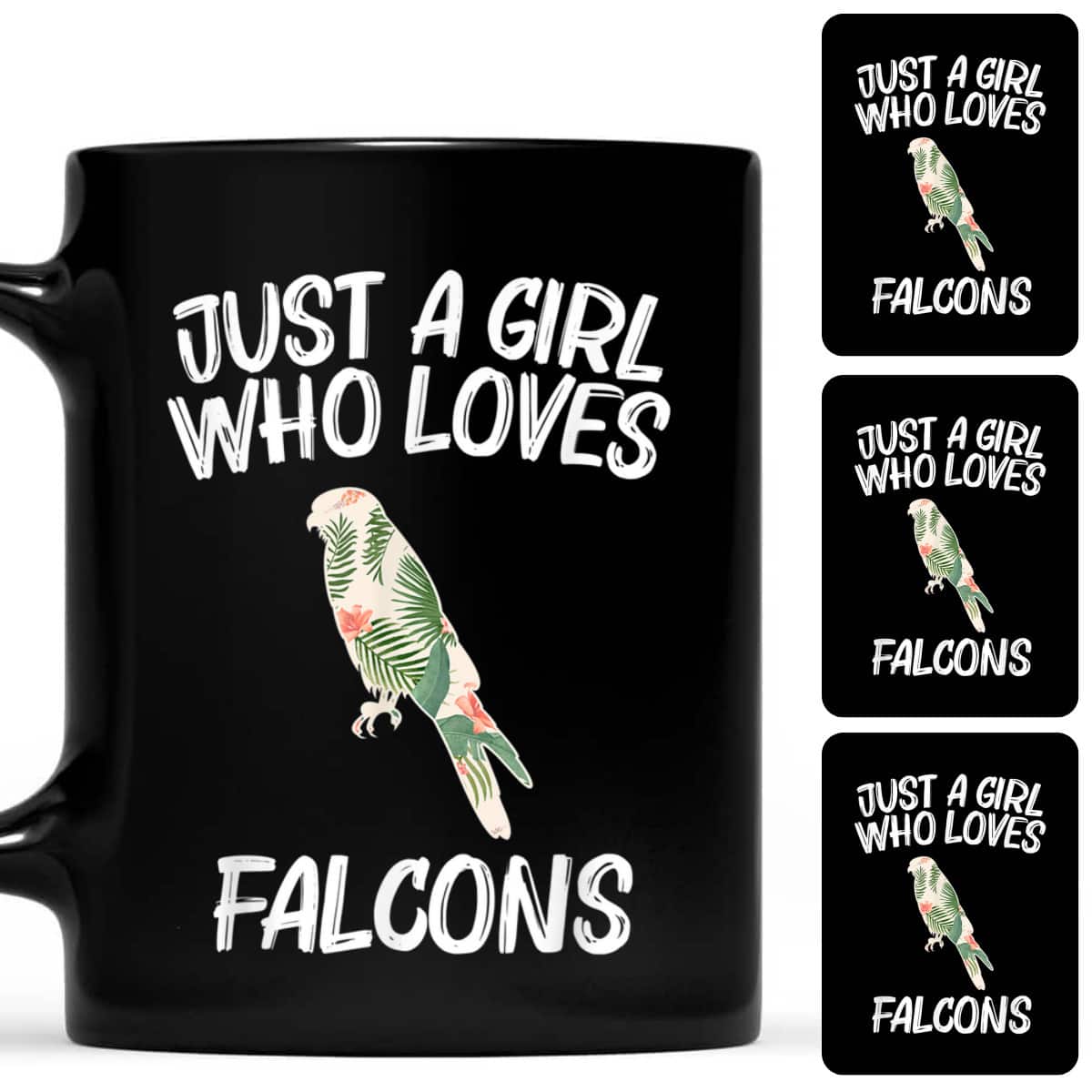 Just A Girl Who Loves Falcons Gift Hawk Bird T-Shirt Just A Girl Who Loves Falcons Gift Hawk Bird T-Shirt