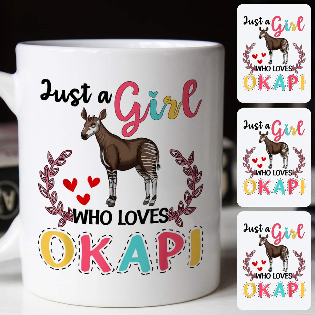 Just A Girl Who Loves Okapi Okapi Lover Gift T-Shirt