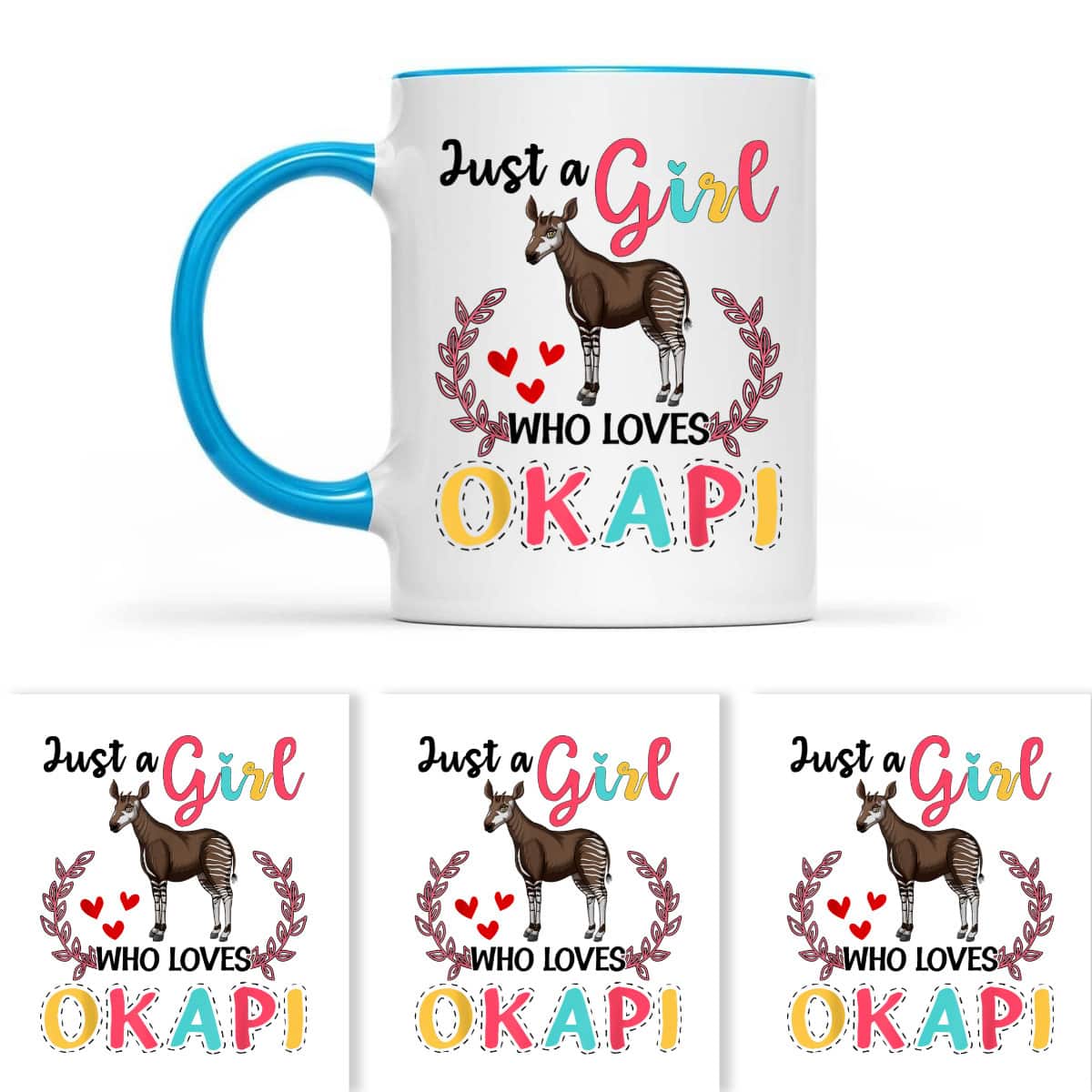 Just A Girl Who Loves Okapi Okapi Lover Gift T-Shirt
