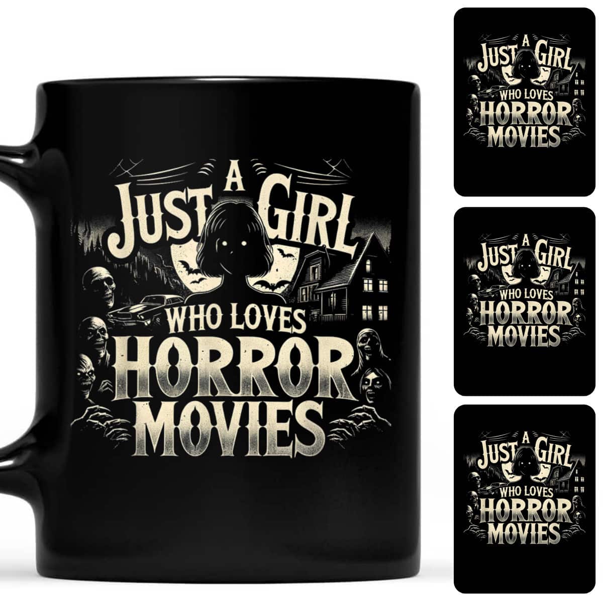 Just A Girl Who Loves Horror Movies Queen Of Horror T-Shirt