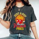 Dabbing Fast Food Boys Just A Boy Who Loves French Fries T-Shirt Dabbing Fast Food Boys Just A Boy Who Loves French Fries T-Shirt