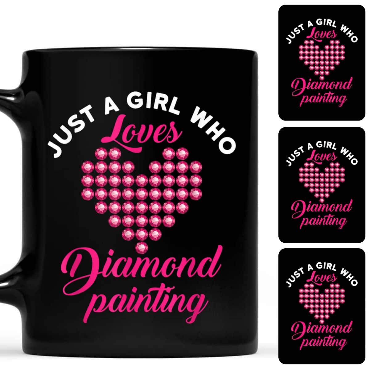 Just A Girl Who Loves Diamond Painting Cute Crafting Gift T-Shirt