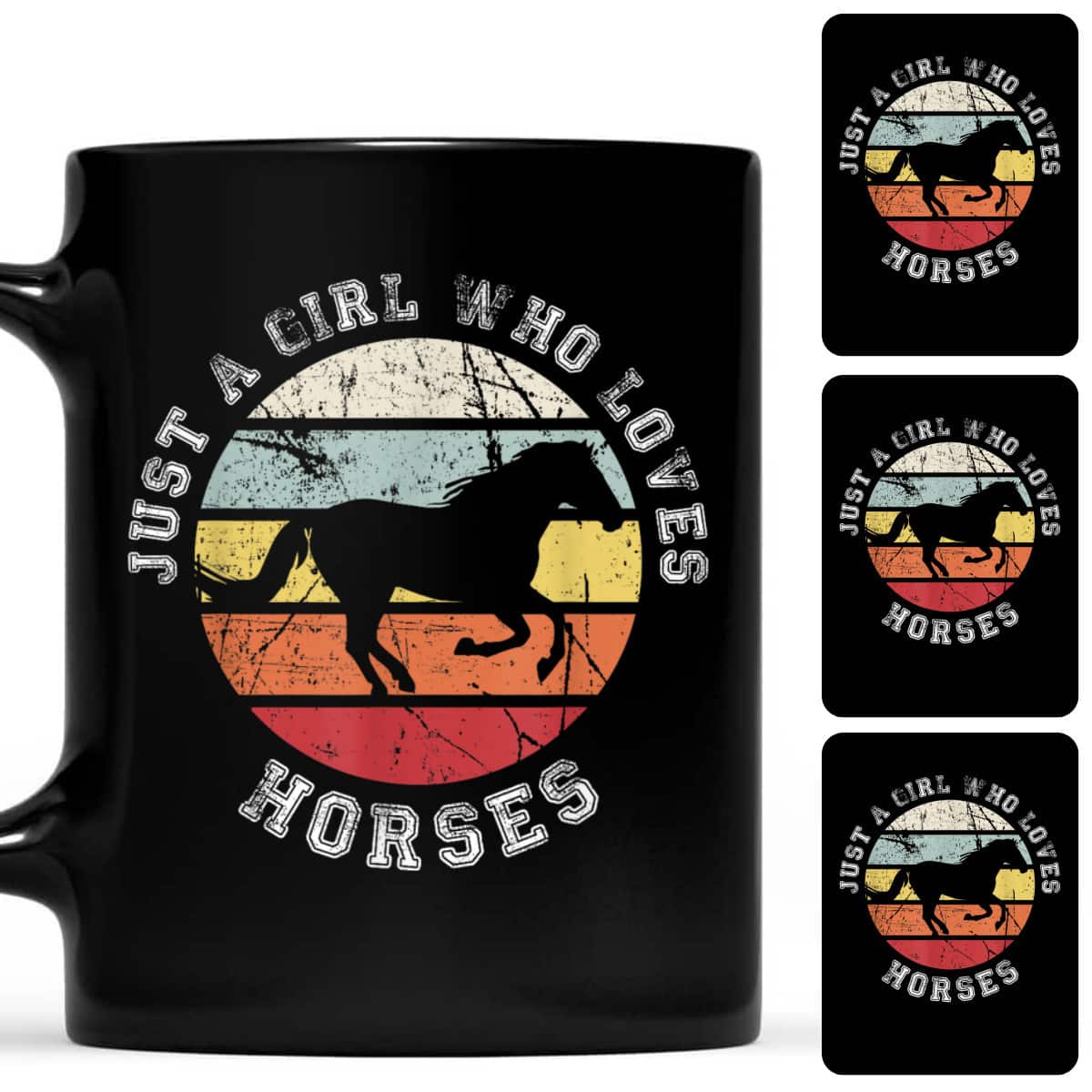Just A Girl Who Loves Horses Cute Gift For Girls T-Shirt Just A Girl Who Loves Horses Cute Gift For Girls T-Shirt