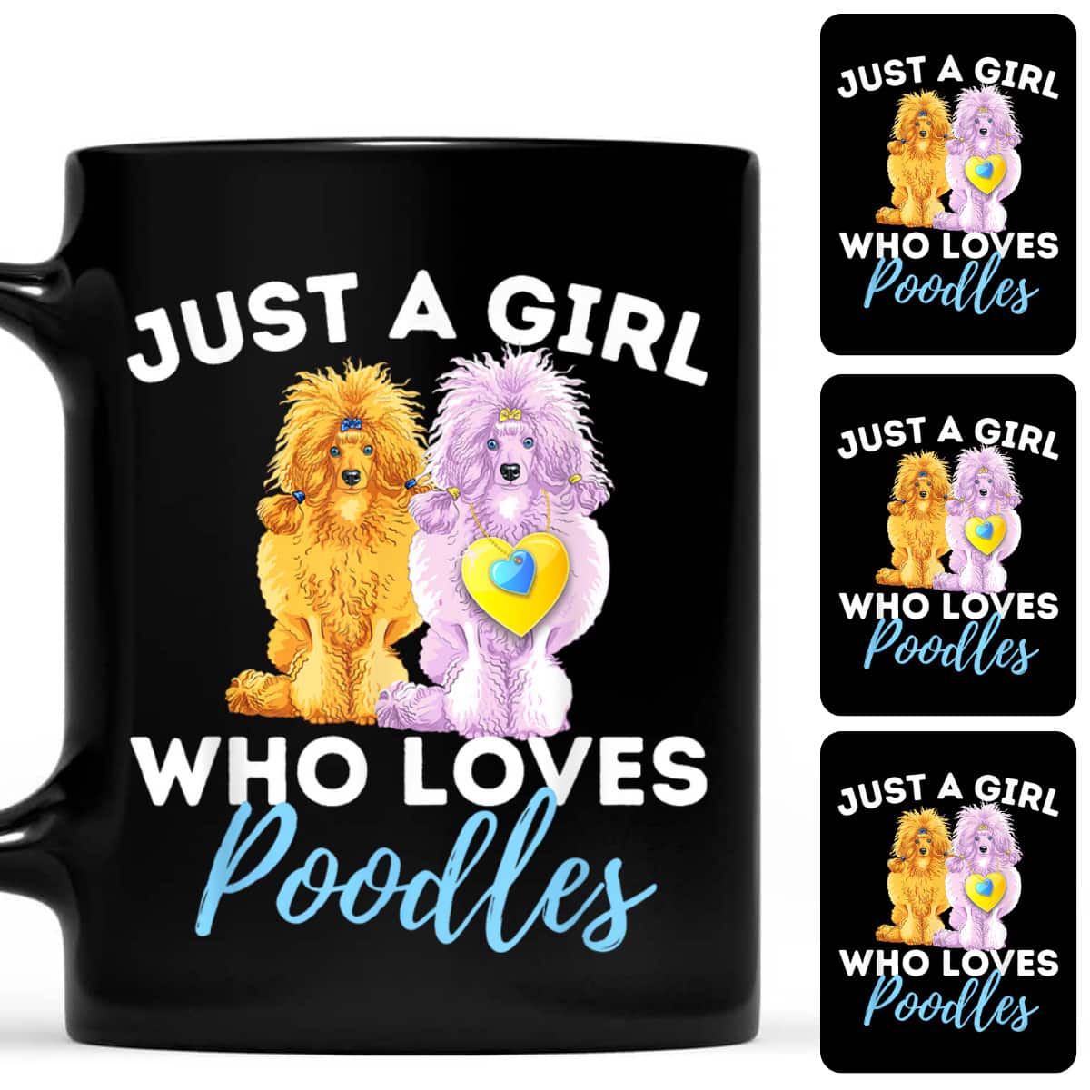Just A Girl Who Loves Poodles Funny Poodle Dog Lover T-Shirt
