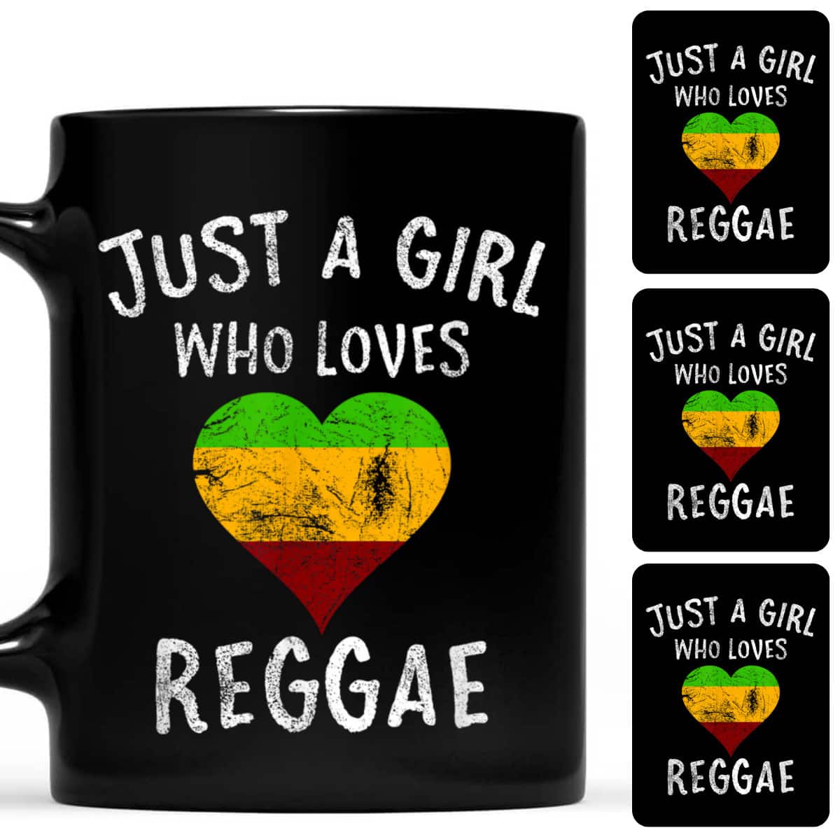 Just A Girl Who Loves Reggae Music Retro Vintage T-Shirt Just A Girl Who Loves Reggae Music Retro Vintage T-Shirt