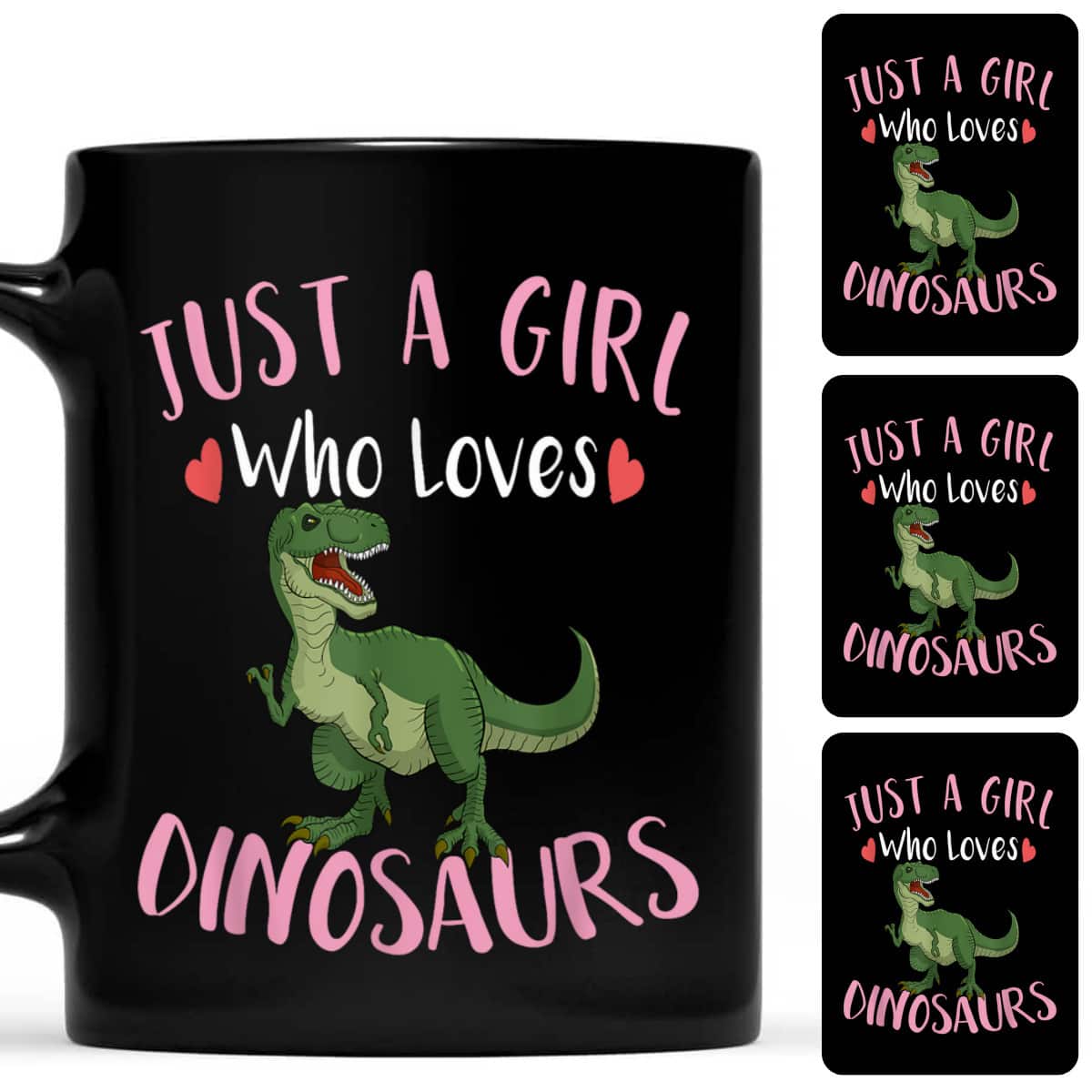 Cute Girls Dinosaur Just A Girl Who Loves Dinosaurs T-Shirt
