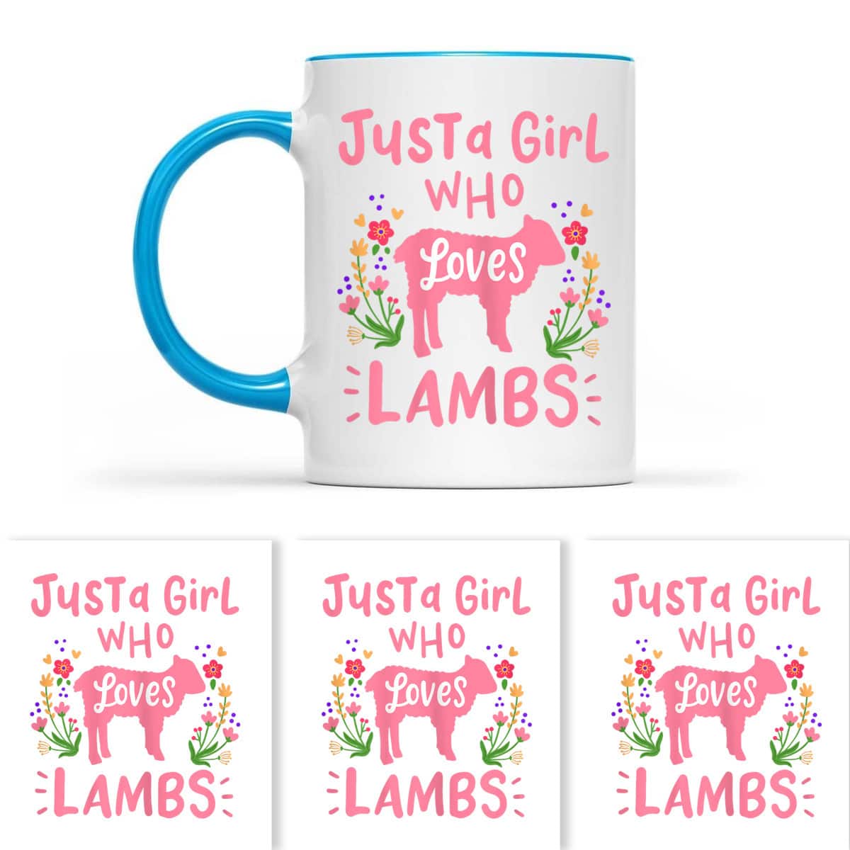 Lamb Sheep Just A Girl Who Loves Lambs Gift T-Shirt
