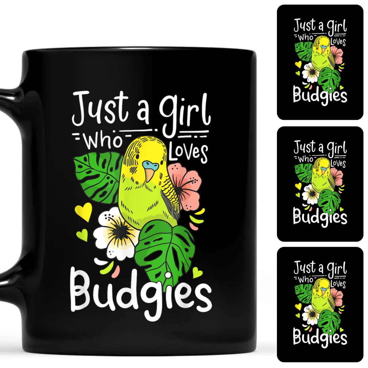 Budgie Budgerigar Just A Girl Who Loves Budgies T-Shirt