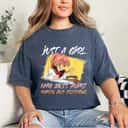 Doodle Just A Girl Who Loves Anime Ramen And Sketching Anime T-Shirt Doodle Just A Girl Who Loves Anime Ramen And Sketching Anime T-Shirt