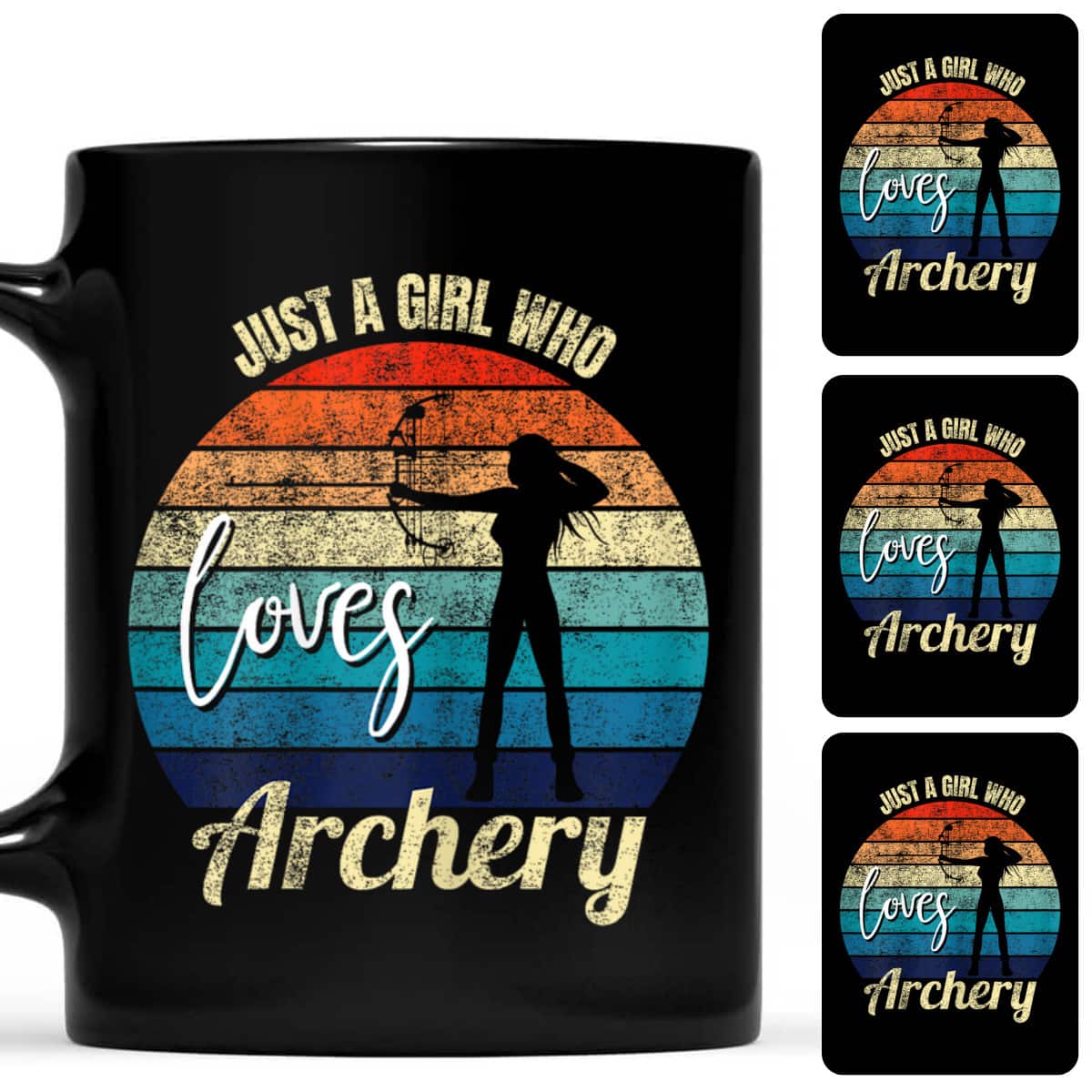 Vintage Color Archer Just A Girl Who Loves Archery T-Shirt Vintage Color Archer Just A Girl Who Loves Archery T-Shirt