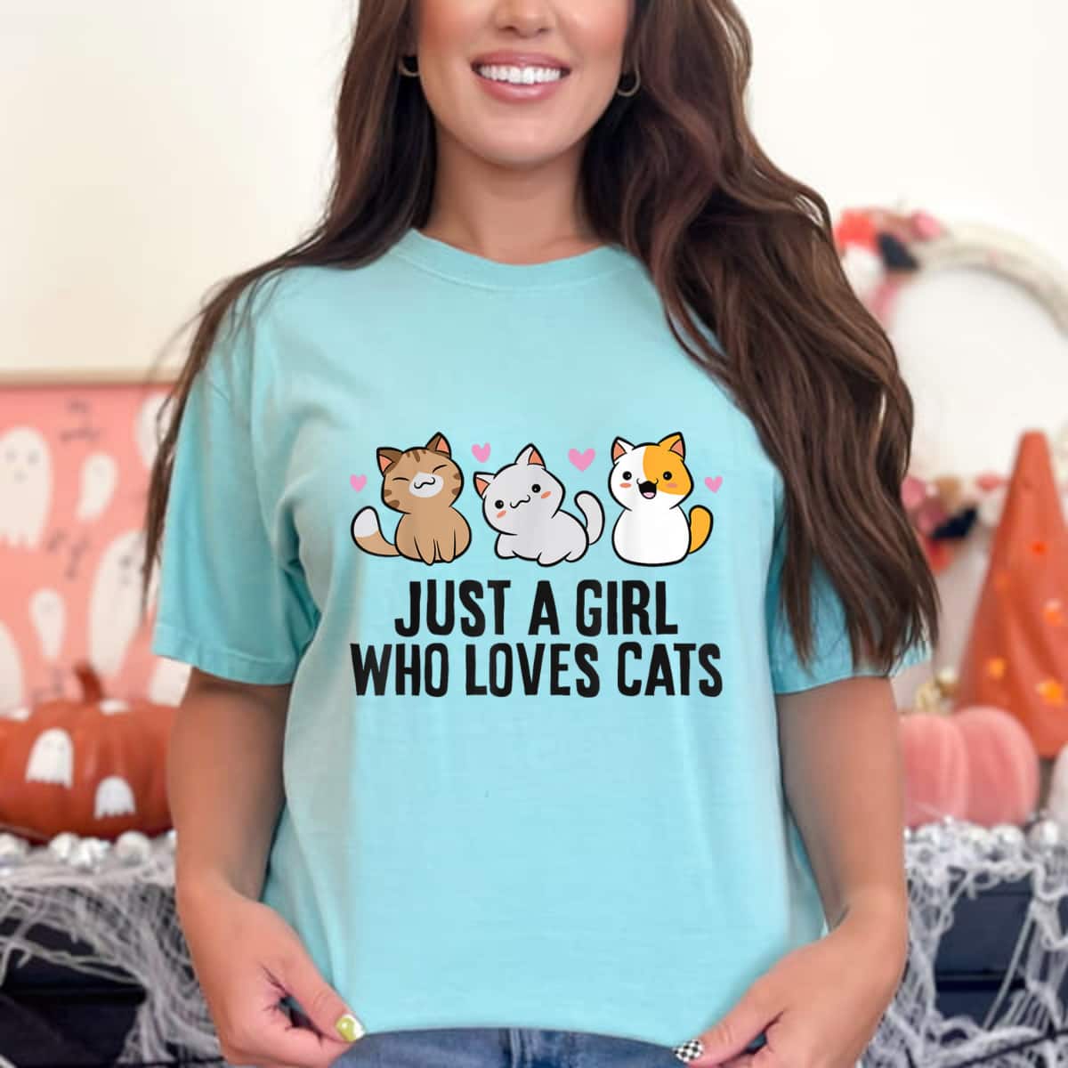 Cat Mom Crazy Cat Lady Just A Girl Who Loves Cats T-Shirt Cat Mom Crazy Cat Lady Just A Girl Who Loves Cats T-Shirt