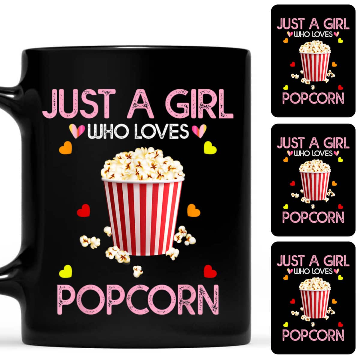 Popcorn Just A Girl Who Loves Popcorn T-Shirt Popcorn Just A Girl Who Loves Popcorn T-Shirt