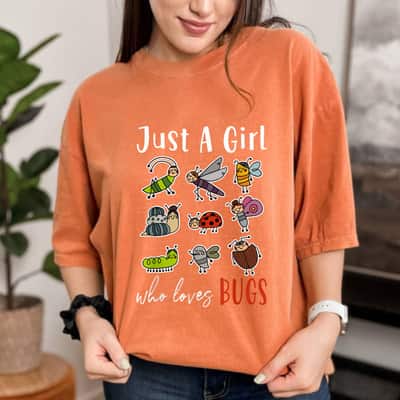 Just A Girl Who Loves Bugs Insect Lover T-Shirt