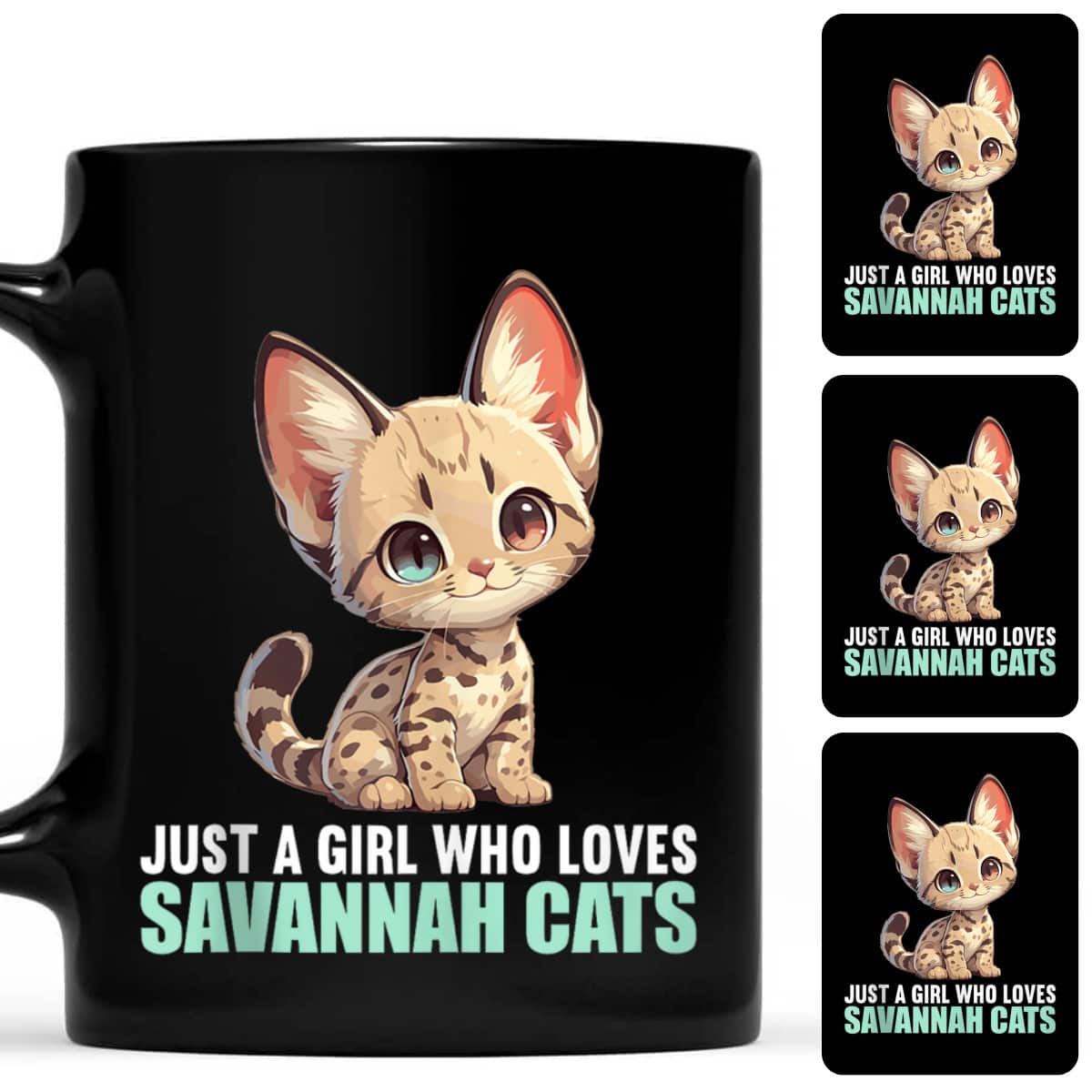 Just A Girl Who Loves Savannah Cats Savannah Cat T-Shirt Just A Girl Who Loves Savannah Cats Savannah Cat T-Shirt