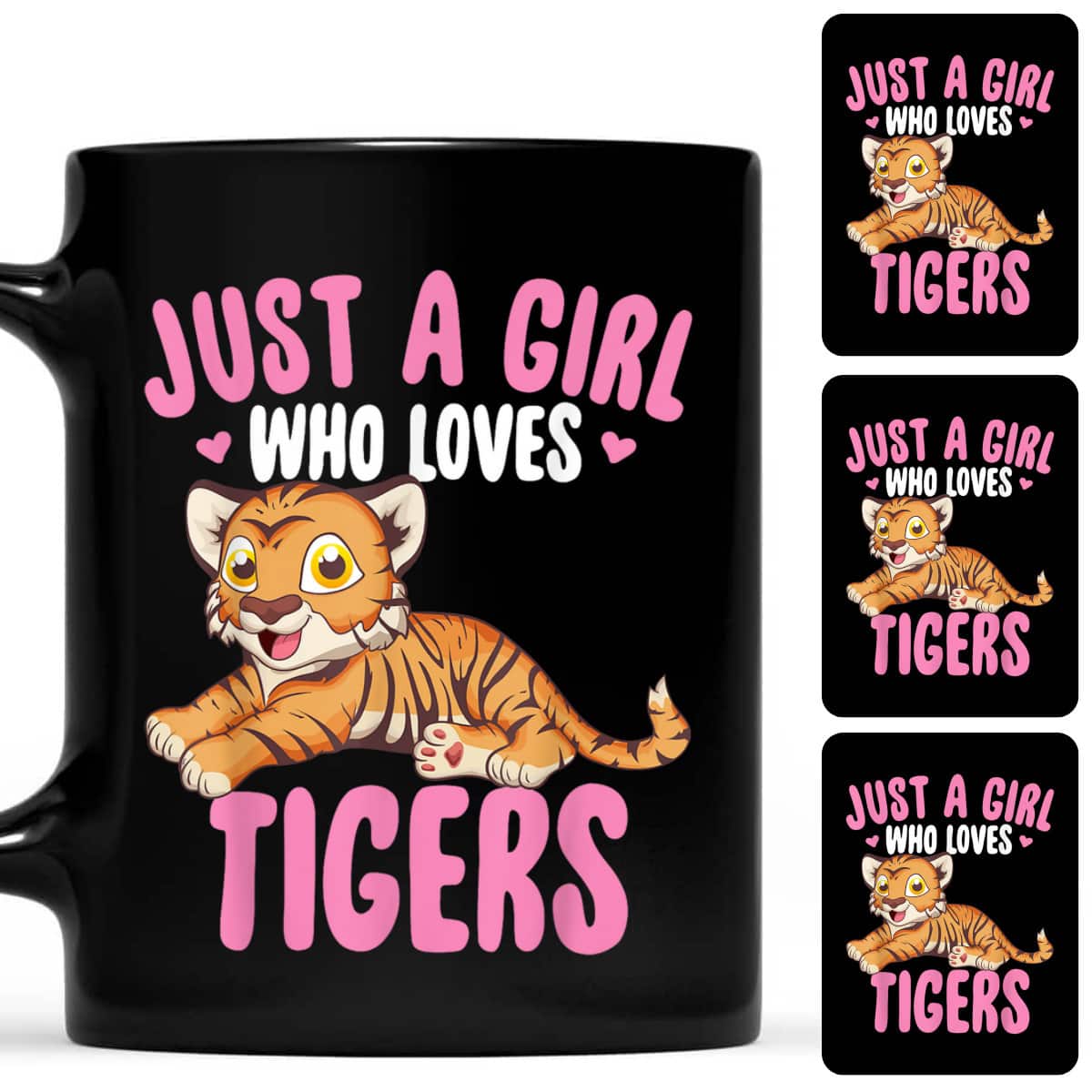 Just A Girl Who Loves Tiger Cute Kawaii Tiger Animal T-Shirt Just A Girl Who Loves Tiger Cute Kawaii Tiger Animal T-Shirt