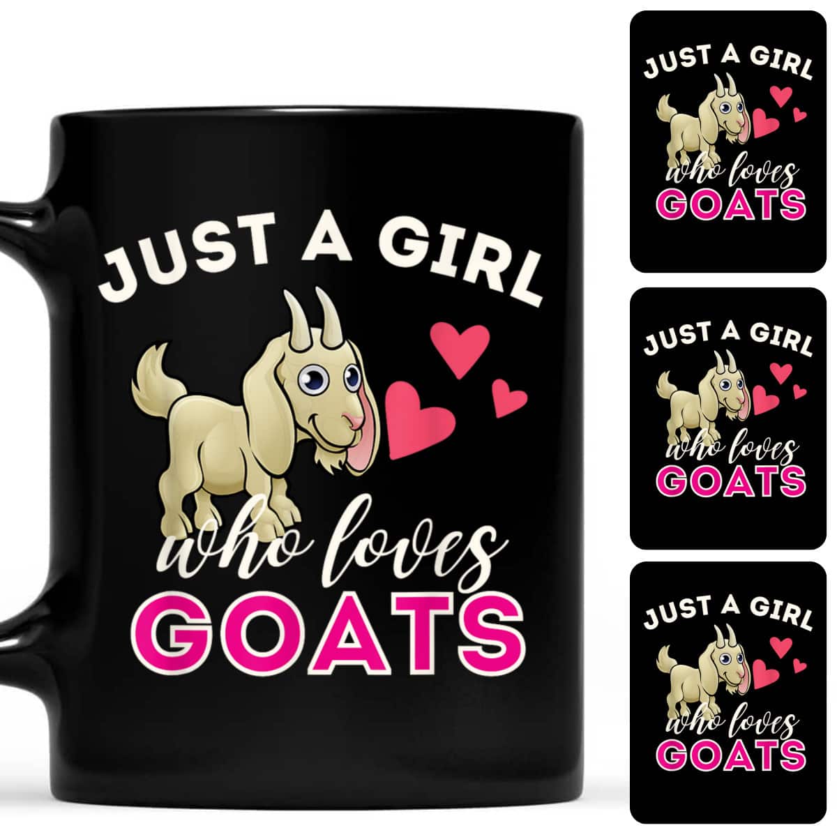 Just A Girl Who Loves Goats Funny Goat Lover & Farming T-Shirt Just A Girl Who Loves Goats Funny Goat Lover & Farming T-Shirt
