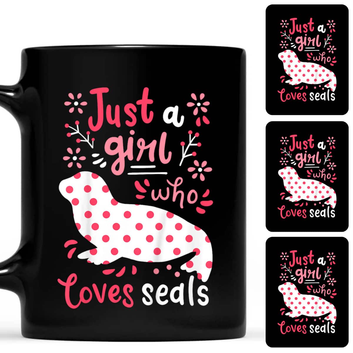 Just A Girl Who Loves Seals Cute Girl Gift T-Shirt Just A Girl Who Loves Seals Cute Girl Gift T-Shirt