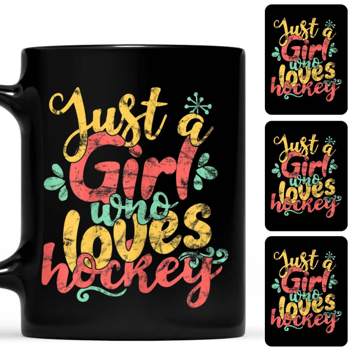 Just A Girl Who Loves Hockey Gift T-Shirt Just A Girl Who Loves Hockey Gift T-Shirt