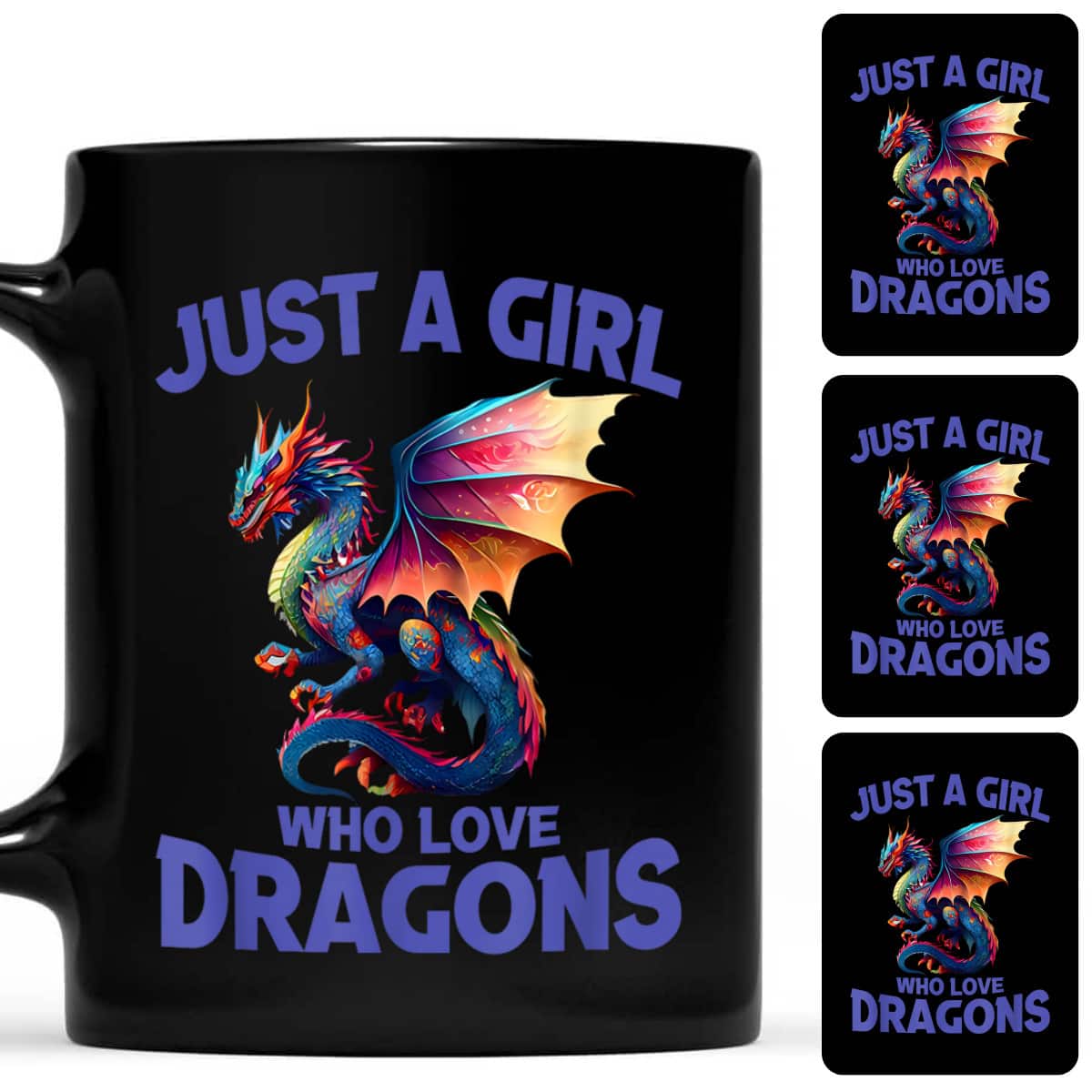Cute Blue Dragon Just A Girl Who Loves Dragons Girl T-Shirt Cute Blue Dragon Just A Girl Who Loves Dragons Girl T-Shirt