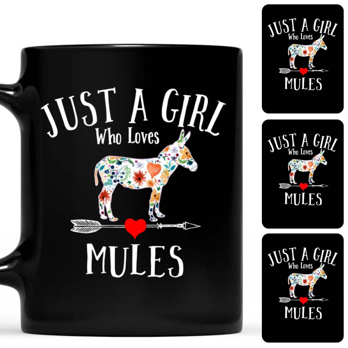 Just A Girl Who Loves Mules Cute Girls T-Shirt Just A Girl Who Loves Mules Cute Girls T-Shirt