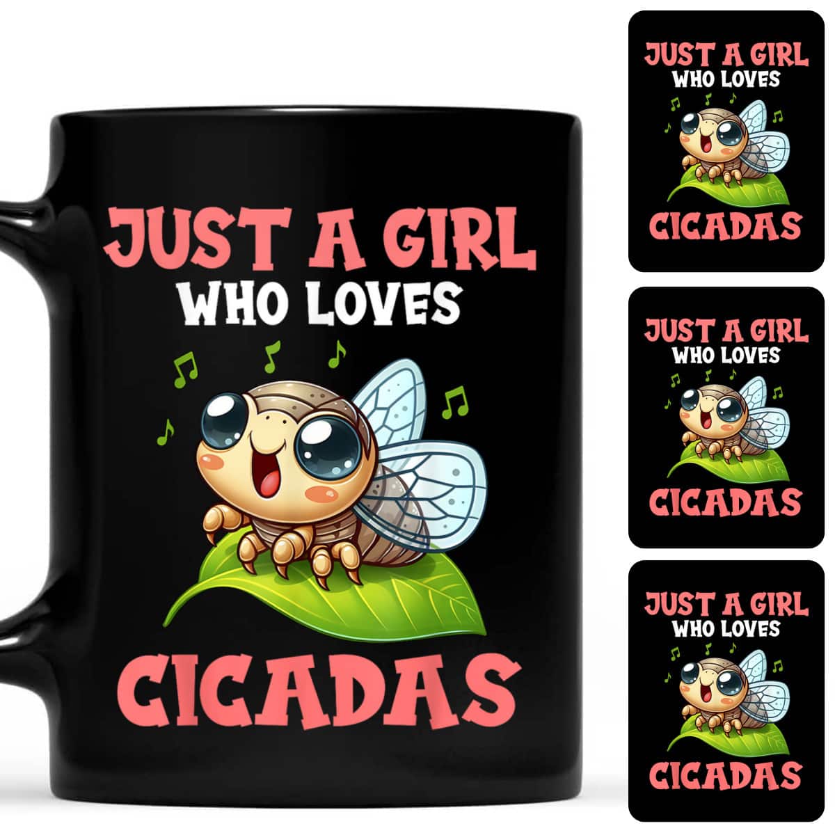 Summer Cicada Adventure Girls Just A Girl Who Loves Cicada T-Shirt Summer Cicada Adventure Girls Just A Girl Who Loves Cicada T-Shirt