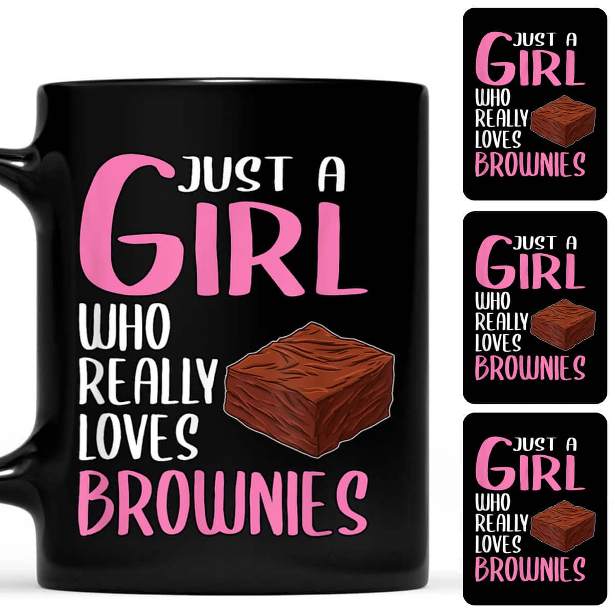 Womens Brownie Gift Just A Girl Who Really Loves Brownies T-Shirt Womens Brownie Gift Just A Girl Who Really Loves Brownies T-Shirt